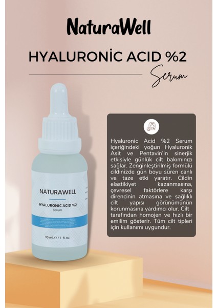 Naturawell Hyaluronik Asit Serum Yoğun Ne mlendirici 30 ml