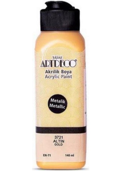 Akrilik Boya 140 ml Metalik Altın Akrilik Boya