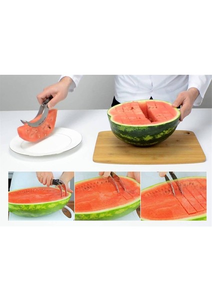 Pratik Karpuz Kavun Dilimleme ve Servis Bıçağı