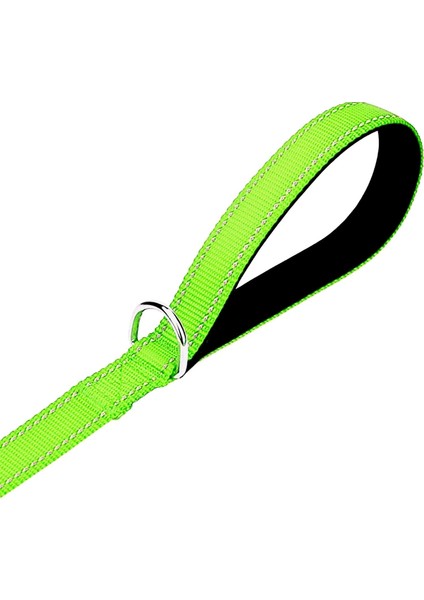 Dayanıklı Köpek Gezdirme Tasması/kayışı 2X120CM Neon Yeşil / Neon Green