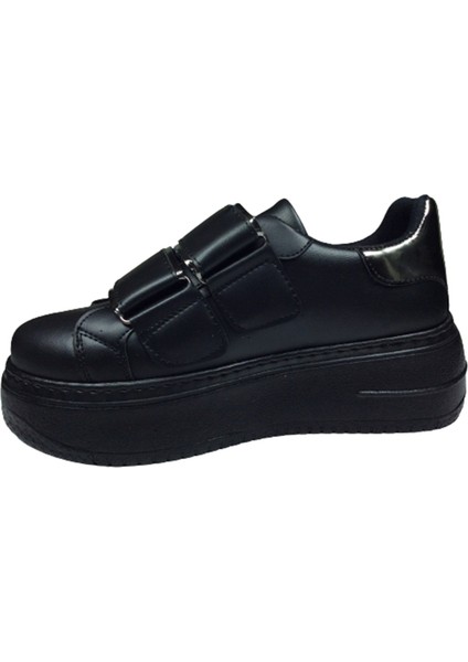 Womenly Moda 2001 SIYAH Cırtlı Kadın Sneaker Spor Ayakkabı fırsatları