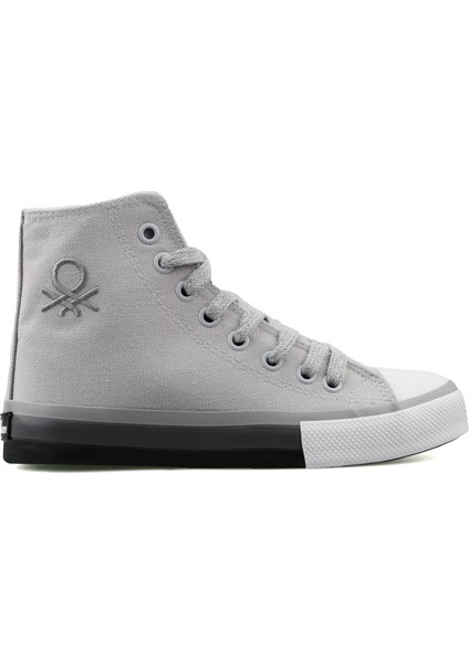 BN30189 Gri Siyah Kadın Günlük Ayakkabı BN30189-GRI-SIYAH Gri