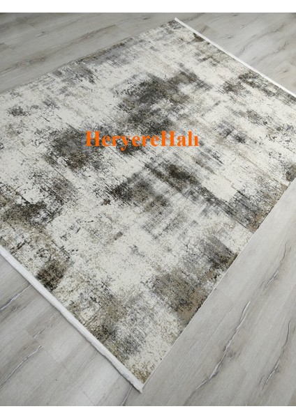 Passage Plz 01 Cream Vızon Yumuşak Tuşeli Sık Dokuma Modern Halı