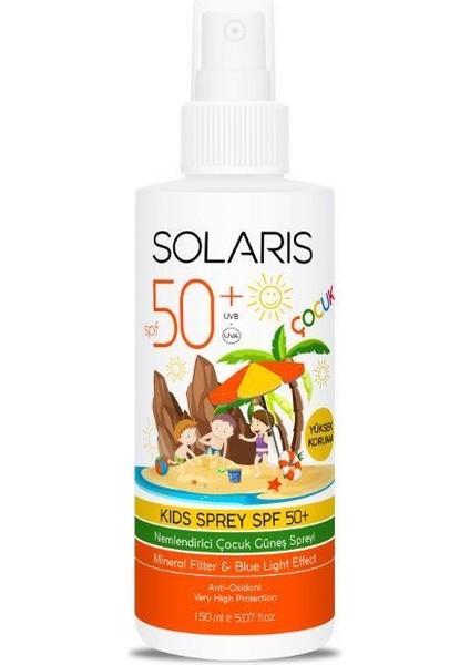 Güneş Kremi Leke Karşıtı Spf 50+ (50 Ml) ve Çocuk Güneş Kremi Sprey Spf 50+ (150 Ml) ve Yetişkin Güneş Koruyucu Krem Sprey Spf 50+ (200 Ml)