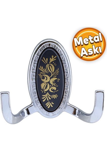 Palmira Duvar Vestiyer Askısı Metal Dolap Elbise Havlu Askılığı Krom Askı askılık