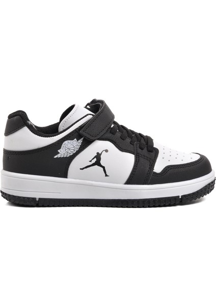 Aspor Haykat Kısa-F Siyah-Beyaz Çocuk Sneaker