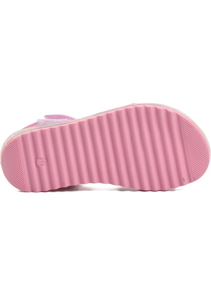 Arz 1000-P Pembe Simli Kız Çocuk Sandalet
