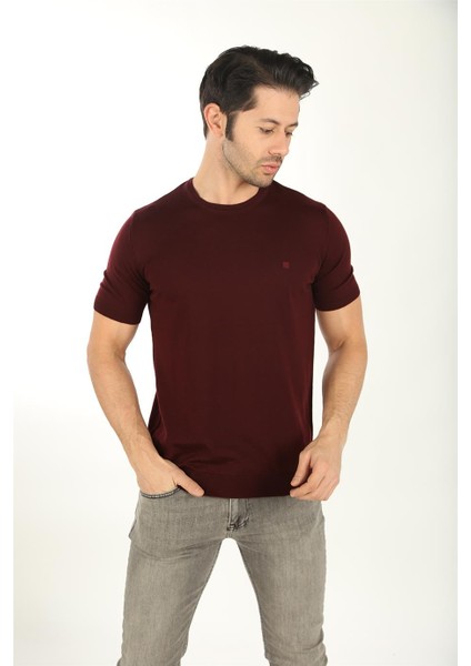40470-T Erkek Triko - Bordo
