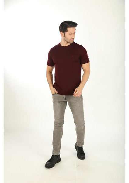 40470-T Erkek Triko - Bordo