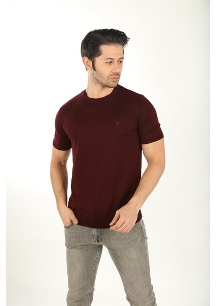 40470-T Erkek Triko - Bordo