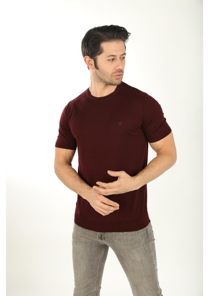 40470-T Erkek Triko - Bordo