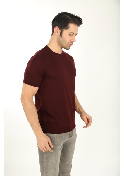 40470-T Erkek Triko - Bordo