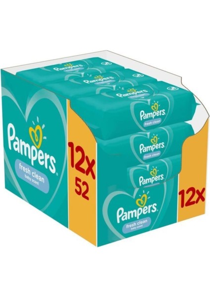 Pampers Baby Islak Havlu Fresh Clean 52lıx12 Adet