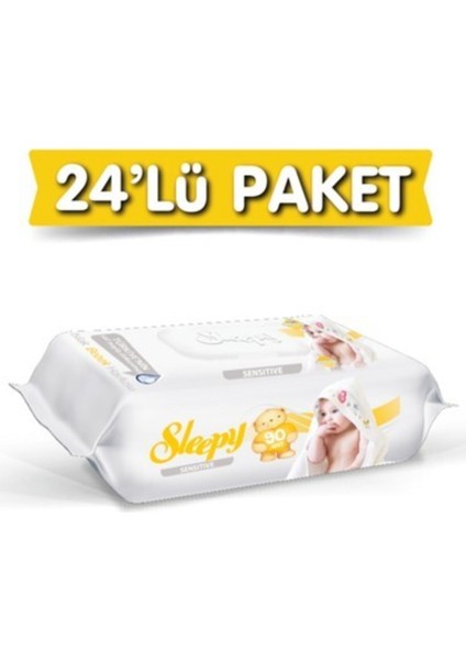 Sensitive Islak Havlu 90'lı x24 Paket=2160 Adet Islak