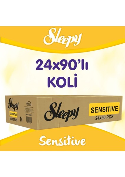 Sensitive Islak Havlu 90'lı x24 Paket=2160 Adet Islak fiyatları