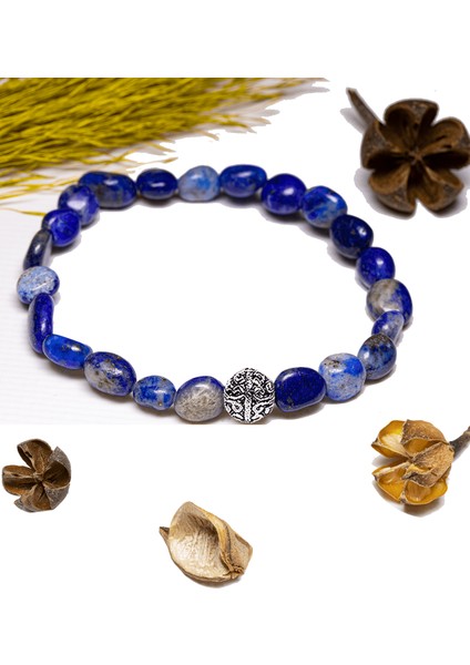 Sertifikalı Amorf Kesim Aaa+ Lapis Lazuli Taşı Bileklik - Afganistan