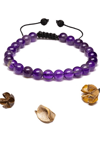 Sertifikalı Aaa+ Kalite Orijinal Ametist Taşı Bileklik - Brezilya fiyatları