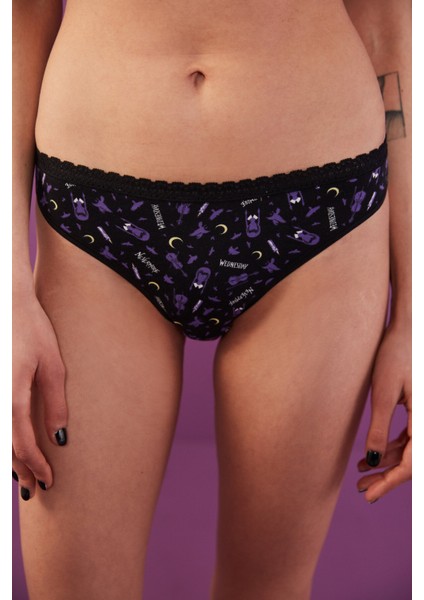Dantel Detaylı 2Li Slip Külot-Wednesday Koleksiyonu