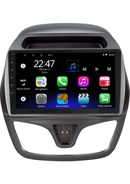 Chevrolet Spark Android 12 Kablosuz Carplay Navigasyon Multimedya Ekran Teyp - MY-0609W-