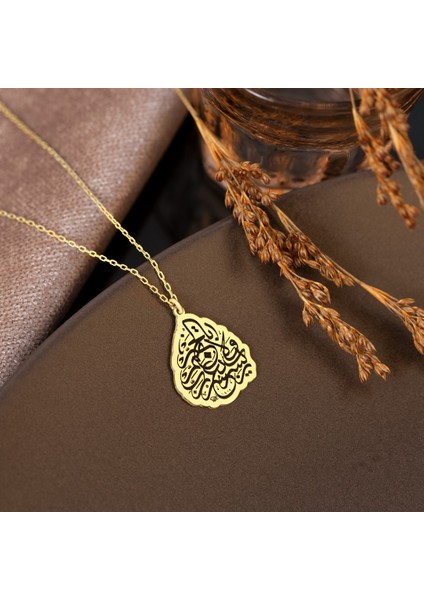 Rabbiyessir Yazılı Gümüş Kolye Kadın Gümüş Kolye Dualı Kolye