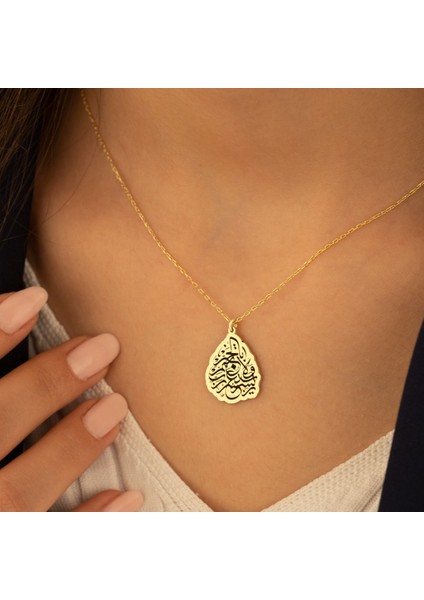 Rabbiyessir Yazılı Gümüş Kolye Kadın Gümüş Kolye Dualı Kolye fiyatları