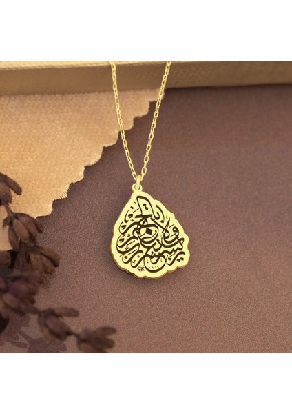 Rabbiyessir Yazılı Gümüş Kolye Kadın Gümüş Kolye Dualı Kolye modelleri