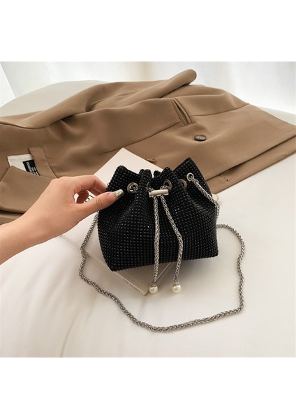 Yapay Elmas Zincir Kova Çantası Niş Moda Messenger Çanta (Yurt Dışından)
