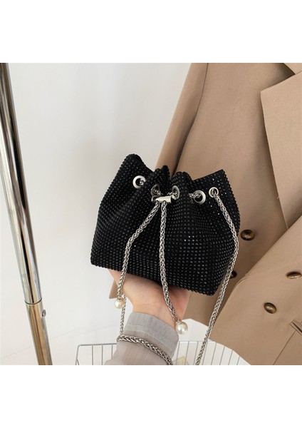 Yapay Elmas Zincir Kova Çantası Niş Moda Messenger Çanta (Yurt Dışından)