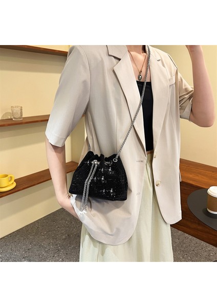 Yapay Elmas Zincir Kova Çantası Niş Moda Messenger Çanta (Yurt Dışından)