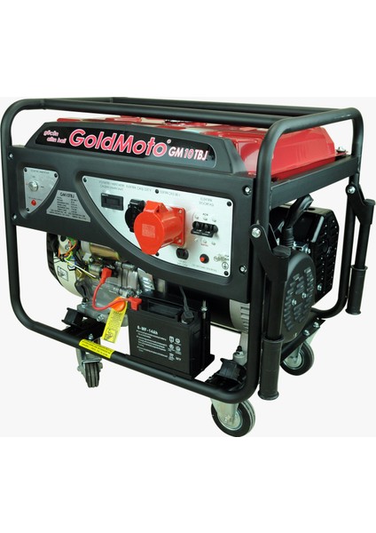 GM10TBJ 10 kVA Trifaze Marşlı ve ipli Benzinli Jeneratör 380V