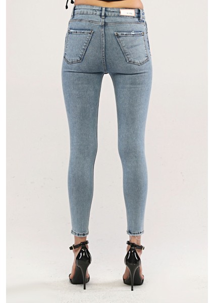 Skinny Jean Kadın Pantolon 1031-936 Açık Mavi indirimleri