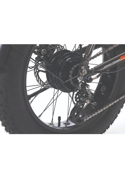 Voniq 20 Jant 42 Folding Fat Bike Elektrikli Bisiklet Gri