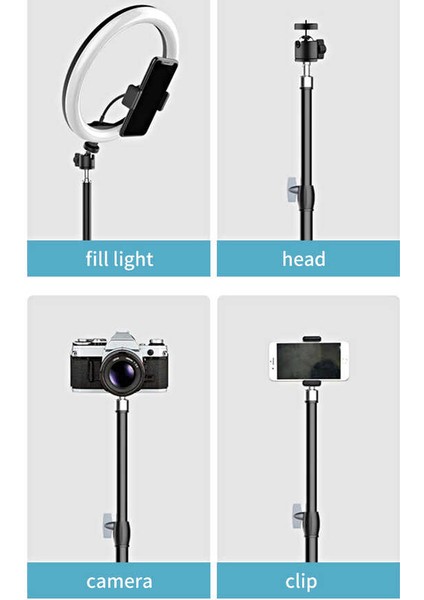 Mt-75 Tripod 3 Kademeli Yükseklik Ayarlı Katlanabilir Kompakt Tasarım 210 cm