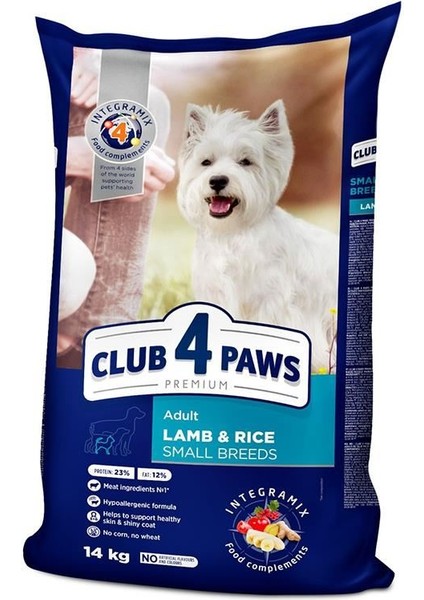 Premium Kuzu Etli Pirinçli Küçük Irk Yetişkin Köpek Maması 14KG