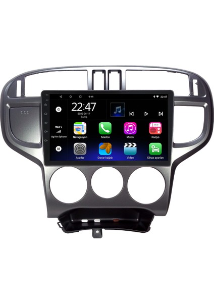 Hyundai Matrix Android 12 Kablosuz Carplay Navigasyon Multimedya Ekran Teyp - MY-0609W-