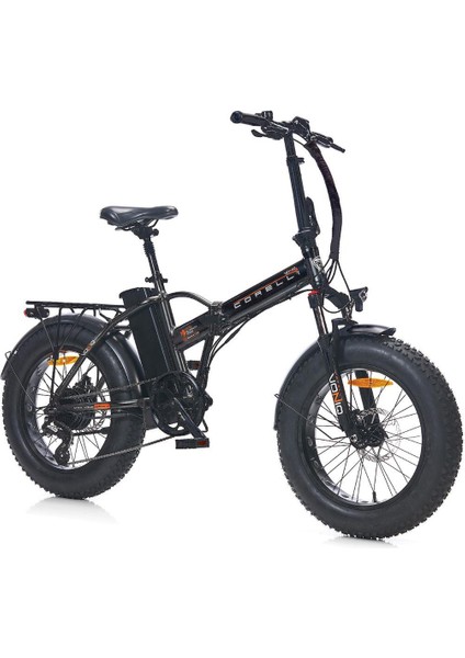 Voniq 20 Jant 42 Folding Fat Bike Elektrikli Bisiklet Siyah