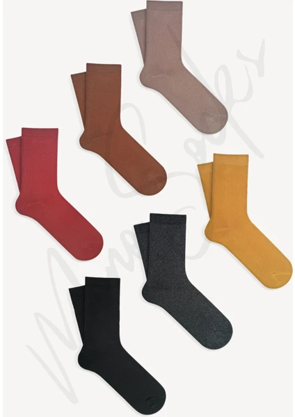 Mono Socks 6'lı Pamuklu Kalın Kışlık Havlu Çorap