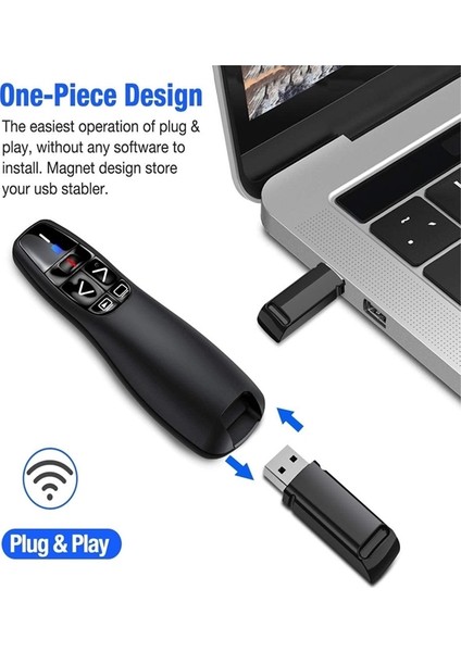 Öğretmen , Öğretim Görevlisi, Profesör Sunum Kumandası Wireless Presenter Laser Pointer fırsatları