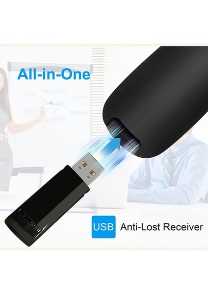 R400 Lazer Sunum Kumandası 2.4 Ghz USB + 2 Adet Pil Hediyeli