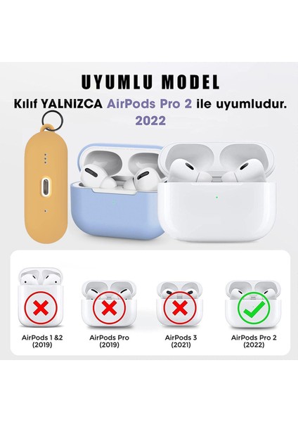 Airpods Pro 2.nesil Liquid Silicone Lansman Lacivert