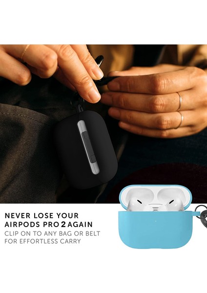 Airpods Pro 2.nesil Liquid Silicone Lansman Lacivert