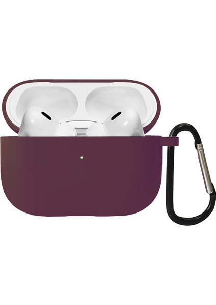 Airpods Pro 2.nesil Liquid Silicone Lansman Bordo