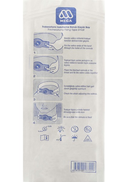 Trakeostomi Kanül Sabitleyici Large Beden 10'lu fiyatları