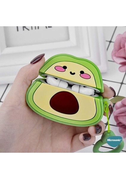 Airpods Pro 2.nesil Kılıf Cartoon Figürlü Silikon Crtn-Fgr-Avcd