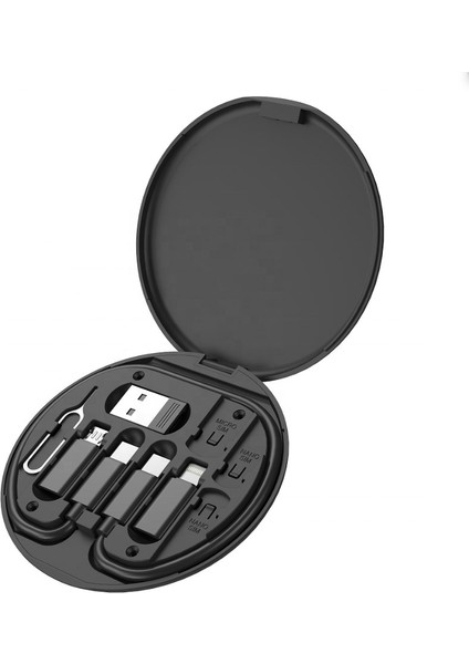Type-C iPhone USB Şarj Kablosu 60W Destekli Seyahat Kablo Seti