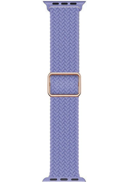 Apple Watch Ultra Kordon Braided Loop Band Lila