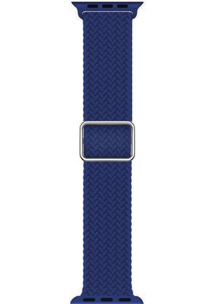 Apple Watch Ultra Kordon Braided Loop Band Lacivert