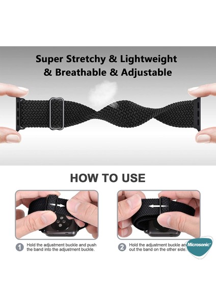 Apple Watch Ultra Kordon Braided Loop Band Lacivert