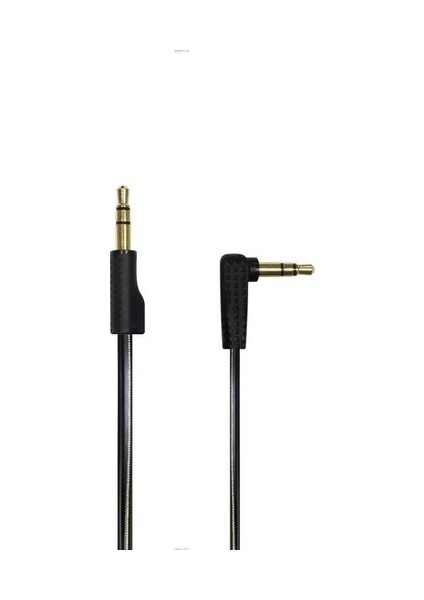 Monster Aux ve Kulaklık Kablosu (3.5mm Jak)-Füme (2 Adet)