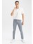 Slim Fit Dar Kesim Dar Paça Chino Kanvas Pantolon T1055AZ23SP 1